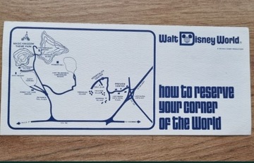 Stary bilet rezerwacja Disney World Prl lata 70