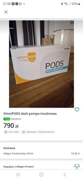 OmniPODS  dash pompa insulinowa 