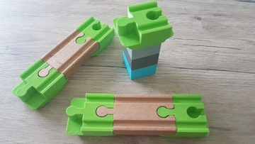 Przejściówka lego duplo do toru drewnianego 5 szt