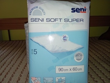 Podkłady chłonne 90 x 60 Seni Soft Super 5 szt.