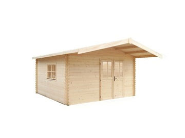 domek drewniany letniskowy 5x5*25m2*ściany 45 mm