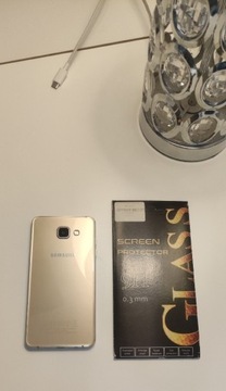 Samsung Galaxy A5 złoty+folia