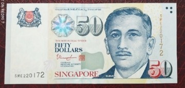 Singapur 50 dolarów UNC 