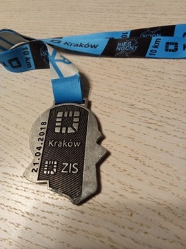 Bieg Nocny przed Cracovia Maratonem medal + opaska