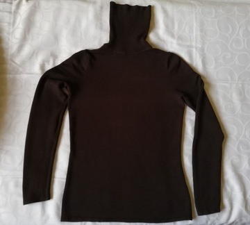 golf damski jedwabny exclusive 36 sweter z golfem