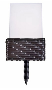 Lampion solarny LED a'la rattan