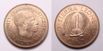 Sierra Leone 1 cent 1964 r. UNC