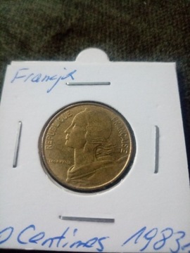 Francja 20 centymów, 1983