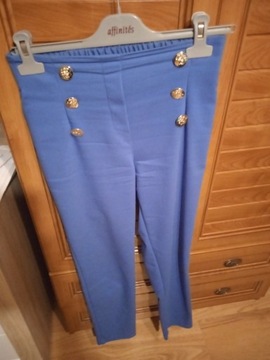 Spodnie eleganckie niebieskie
