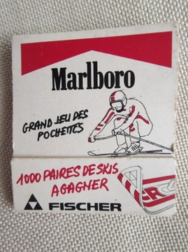 Unikatowe zapałki Marlboro Fischer 1983r. Belgia. 