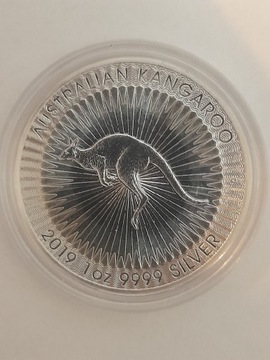 Australijski Kangur 1 oz srebra 2019