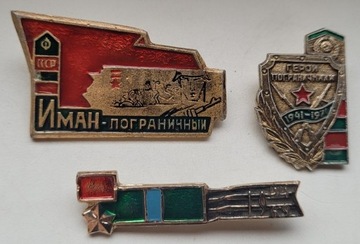 Odznaki ZSRR o tematyce militarnej 3 szt 