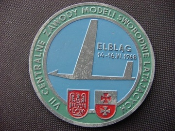 medal VII Centralne Zawody Modeli Elbląg 1968