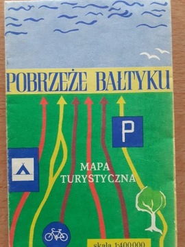 mapa pobrzeże Bałtyku  -1983r, 