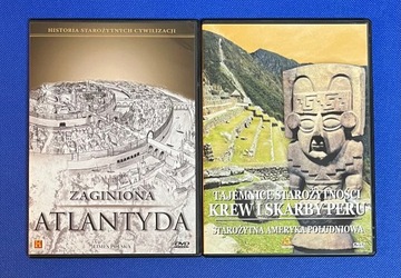 2xDVD Zaginiona Atlantyda Krew i Skarb Peru