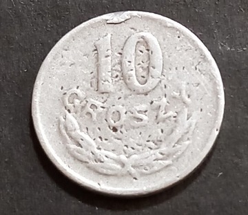 10 groszy z 1949r bez mennicy obiegowa