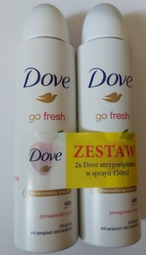 Dezodorant Dove Women (2x150 ml) Pomegranate scent