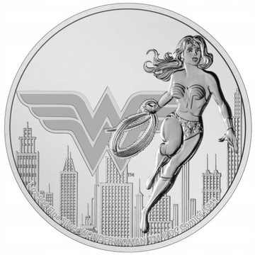 Srebrna moneta DC Comics Wonder Woman 1oz Warszawa