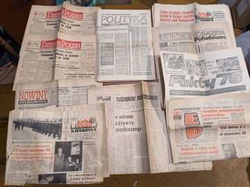 Pakiet gazet z lat 1960-1970