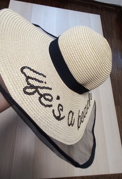 Elegancki kapelusz na plażę