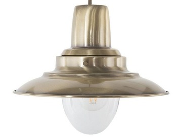 Lampa wisząca metalowa mosiężna PINEGA -50%