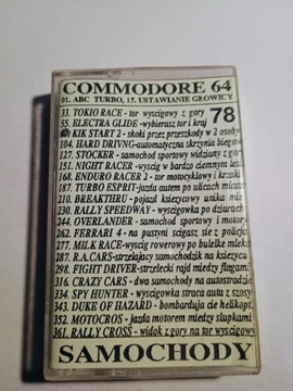 WALDICO 78 Samochody - kaseta Commodore 64