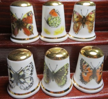 Naparstek Kolekcjonerski zestaw motyli