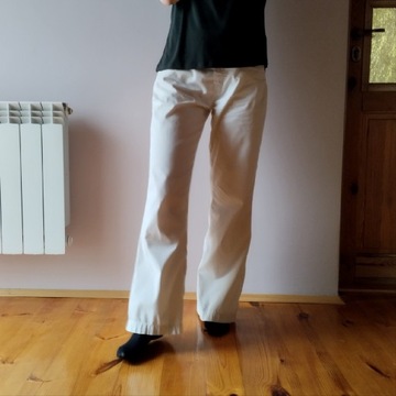 Szerokie spodnie na lato cienkie bawełniane 170 S