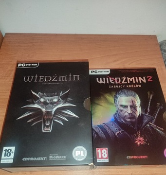 Zestaw Wiedzmin + Wiedzmin 2 PC premierowe