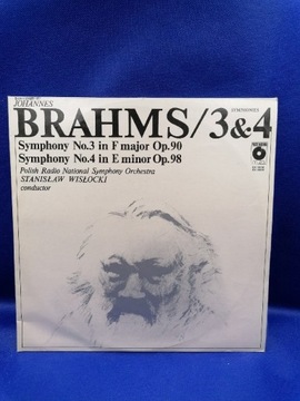 Johannes Brahms Symphonies 3&4 Winyl