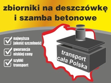 Szambo szamba betonowe zbiorniki na deszczówkę 