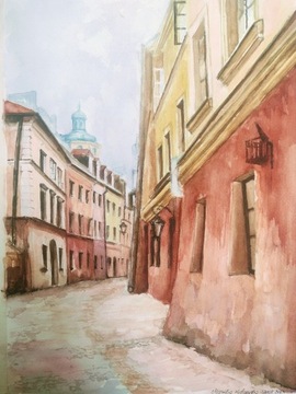 Akwarela, Lublin ulica Jezuicka