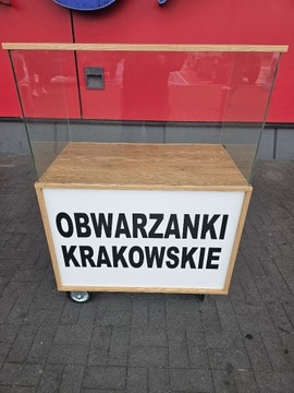 wozek na obwarzanki oscypki pieczywo