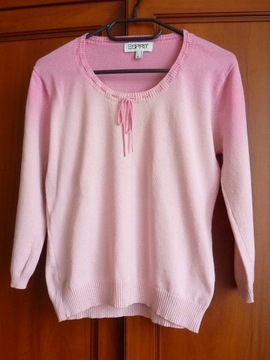 HIT! Różowy damski sweterek cieniowany ESPRIT 36/S