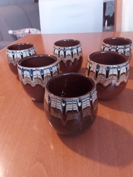 Kubeczki, ceramika bułgarska PRL