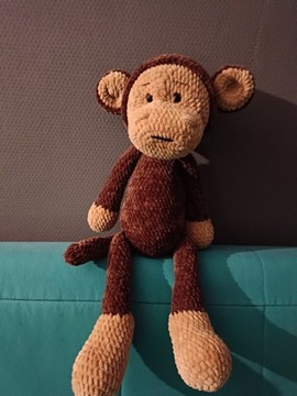 Małpa na szydełku, monkey crochet 