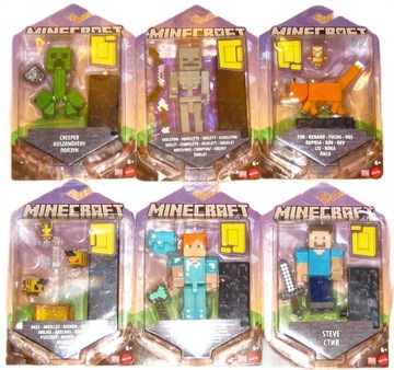 MINECRAFT / BUILD-A-PORTAL / 6 FIGUREK / MATTEL