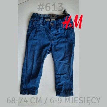 Spodnie chinosy chłopięce H&M 6-9 miesięcy 68-74cm