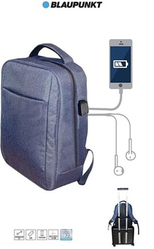 BLAUPUNKT Plecak z USB i wyjściem na słuchawki - G