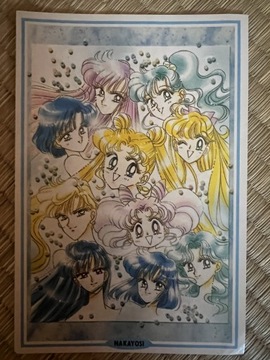 Sailor Moon kartka z lat 90