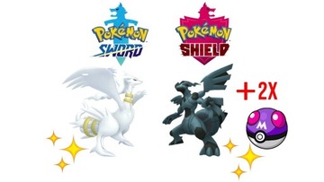 Pokemon Sword/Shield Shiny Reshiram + Zekrom