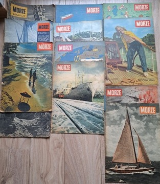 MORZE 1956-62 miesięcznik różne numery