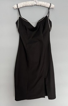 Mohito czarna sukienka biżuteryjne 38 M mini