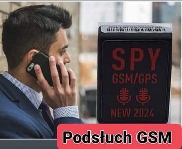 PODSŁUCH mini GSM GPS  SZPIEG  2 MIKROFONY HD 2024
