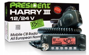 Radio CB President Harry III 3 ASC ANTENA Sirio 