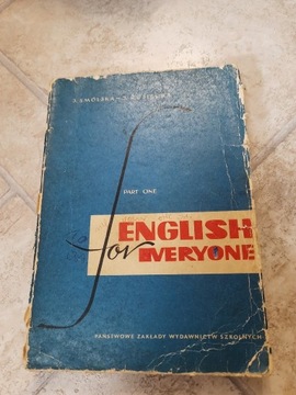 ENGLISH FOR EVERYONE - J. SMÓLSKA/ Wyd. 1963!