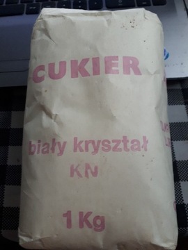 CUKIER z Prl-u 1 kg BIAŁY KRYSZTAŁ