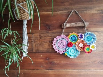 mandala handmade szydełkowe dekoracje