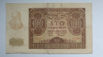 100 złotych 1940 