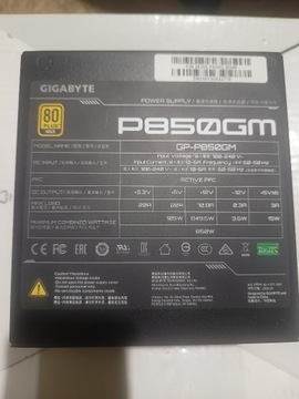 Zasilacz do komputera Gigabyte P850GM 850w